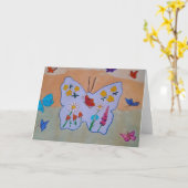 Butterfly Dreaming Kaart (Gele Bloem)