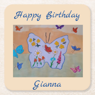 Butterfly Dreaming Kartonnen Onderzetters