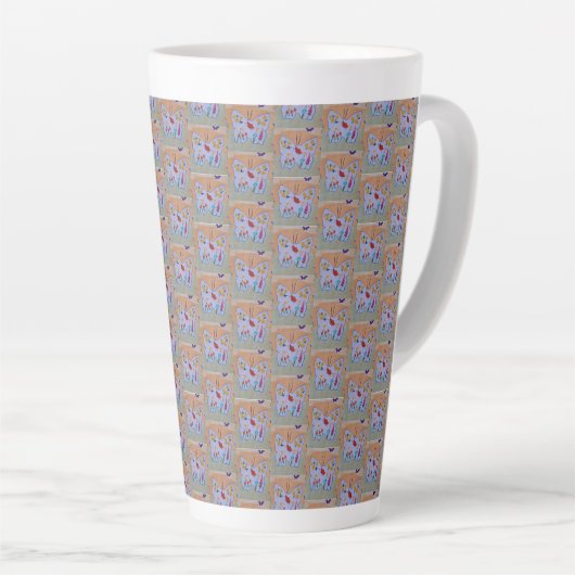 Butterfly Dreaming Latte Mok (Rechterhoek)