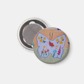 Butterfly Dreaming Magnet (Voorkant / Achterkant)
