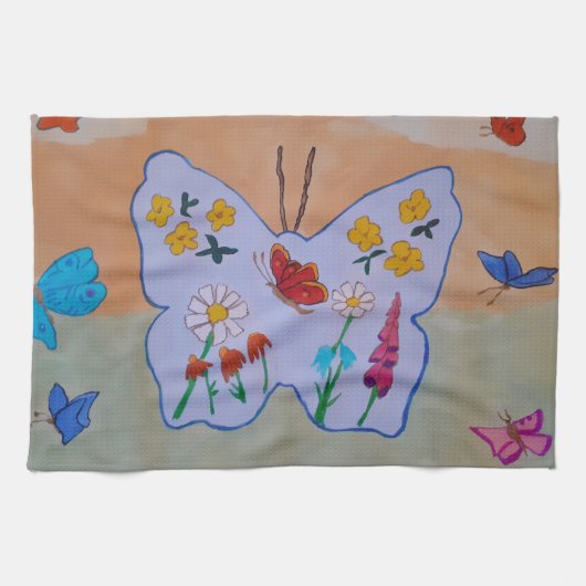 Butterfly Dreaming Tea Towel Theedoek (Horizontaal)