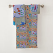 Butterfly Dreaming Towel Set Bad Handdoek (Insitu)