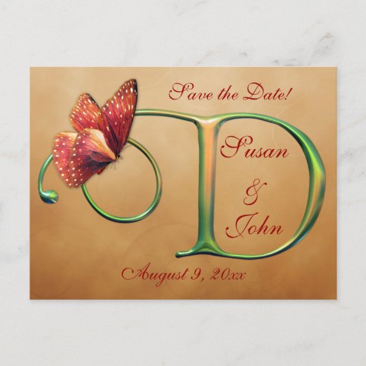 Butterfly Dreams Aankondigingskaart (Voorkant)