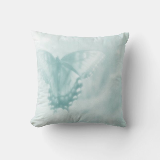 Butterfly Dreams - Aqua Kussen (Voorkant)