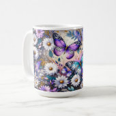 Butterfly Dreams Bloemen Koffiemok (Voorkant links)