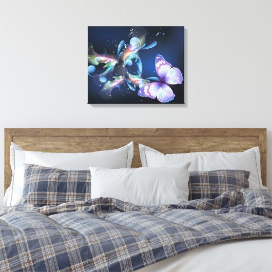 Butterfly Dreams Canvas Afdruk (Insitu (Slaapkamer))