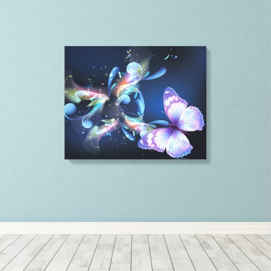Butterfly Dreams Canvas Afdruk (Insitu (Houten vloer))