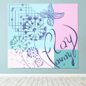 Butterfly Dreams Canvas Afdruk (Insitu (Houten vloer))