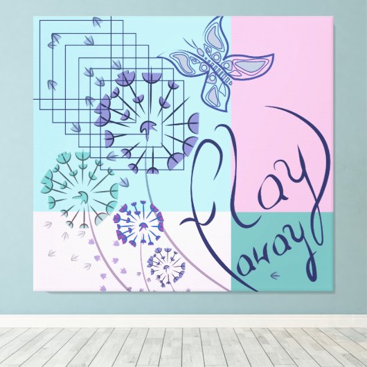 Butterfly Dreams Canvas Afdruk (Insitu (Houten vloer))