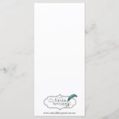 Butterfly Dreams: Dusty Roos Wedding Menu (Achterkant)