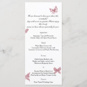 Butterfly Dreams: Dusty Roos Wedding Menu (Voorkant)