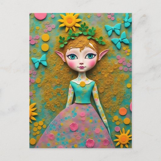 Butterfly Dreams Elf Briefkaart (Voorkant)