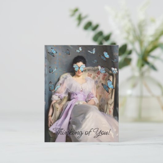 Butterfly Dreams Ik denk aan jou Briefkaart (Staand voorkant)