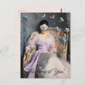 Butterfly Dreams Ik denk aan jou Briefkaart (Voorkant / Achterkant)