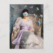 Butterfly Dreams Ik denk aan jou Briefkaart (Voorkant)