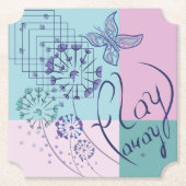 Butterfly Dreams Kartonnen Onderzetters (Voorkant)