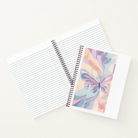 Butterfly Dreams Notebook – Soft Pastel Cover, Lin Notitieboek (Binnen)