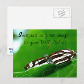 Butterfly Dreams-postkaart Briefkaart (Voorkant / Achterkant)