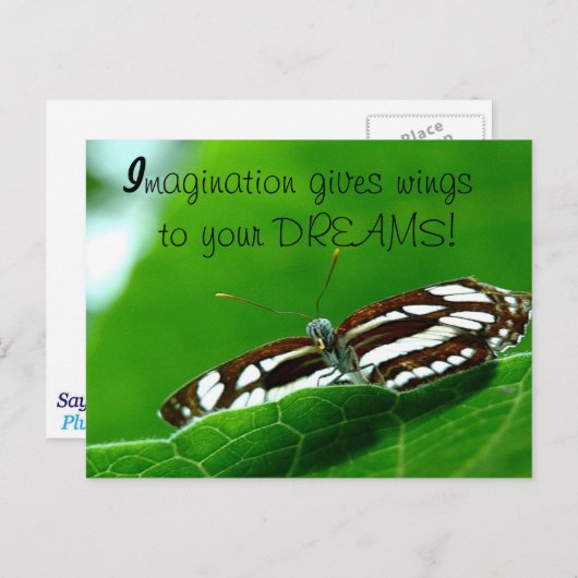 Butterfly Dreams-postkaart Briefkaart (Voorkant / Achterkant)