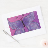 Butterfly Dreams Rechthoekige Sticker (Envelop)