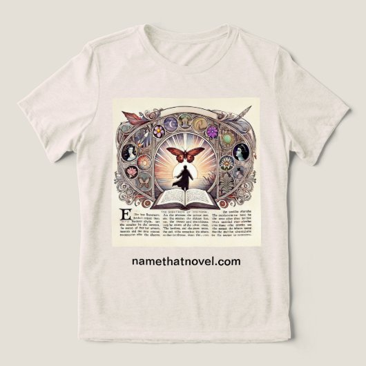 Butterfly Dreams Tri-Blend Shirt (Design voorkant)