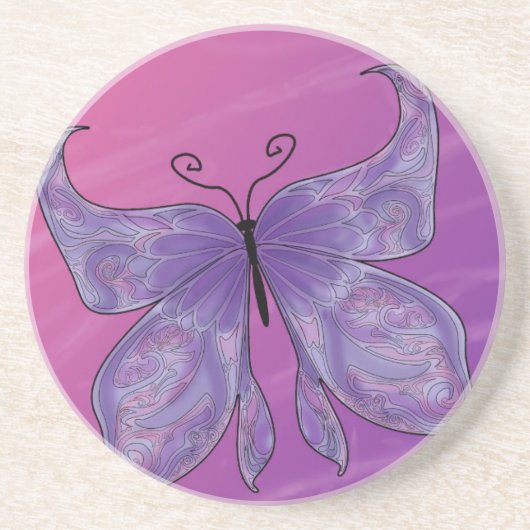 Butterfly Dreams Zandsteen Onderzetter (Voorkant)