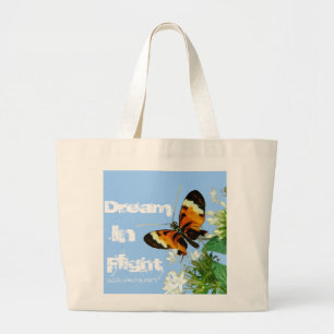 Butterfly (droom tijdens de vlucht) grote tote bag