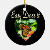 BUTTERFLY EASY DOET HET FOTO KERAMISCH ORNAMENT (Voorkant)
