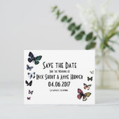Butterfly Edge, Sla de datum bruiloft Briefkaart (Staand voorkant)