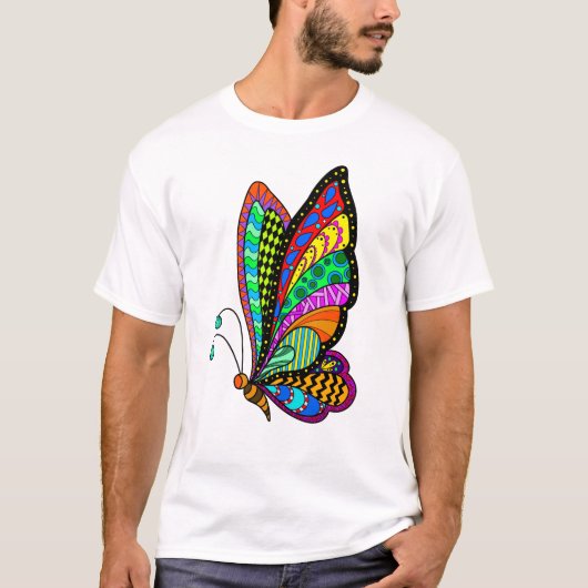 Butterfly EDM - Mannen T-shirt (Voorkant)