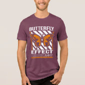 Butterfly Effect Chaos Theory Tri-Blend Shirt (Voorkant)