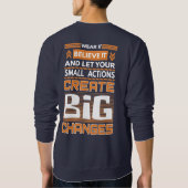 Butterfly Effect Chaos Theory Trui (Achterkant)