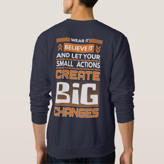 Butterfly Effect Chaos Theory Trui (Achterkant)