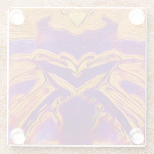 Butterfly-effect Glazen Onderzetter (Achterkant)