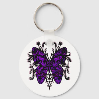 Butterfly-effect (paars) sleutelhanger