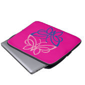 Butterfly Electronics Bag Laptop Sleeve (Voorkant onderkant)