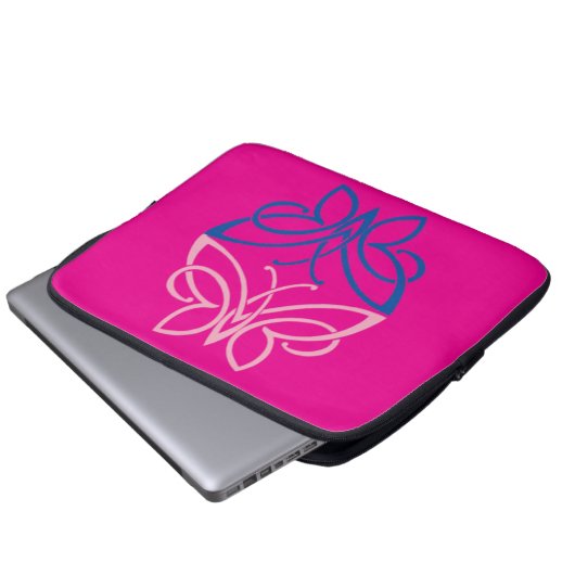 Butterfly Electronics Bag Laptop Sleeve (Voorkant onderkant)