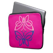 Butterfly Electronics Bag Laptop Sleeve (Voorkant Links)
