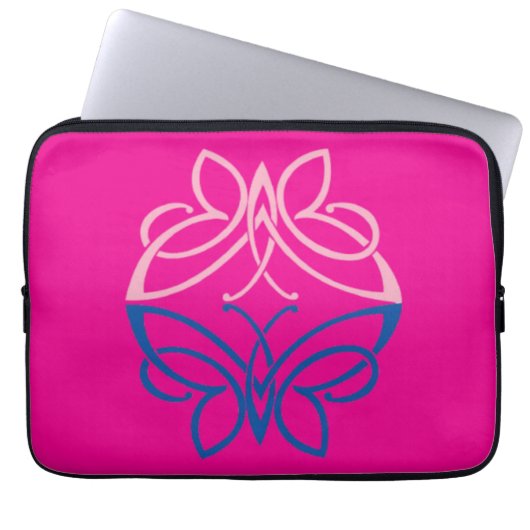 Butterfly Electronics Bag Laptop Sleeve (Voorkant)