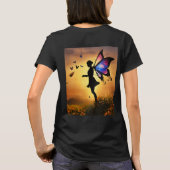 Butterfly Elegance - Artistiek grafisch T-shirt (Achterkant)