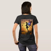 Butterfly Elegance - Artistiek grafisch T-shirt (Achterkant volledig)