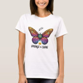 Butterfly Emerge en Shine T-shirt (Voorkant)
