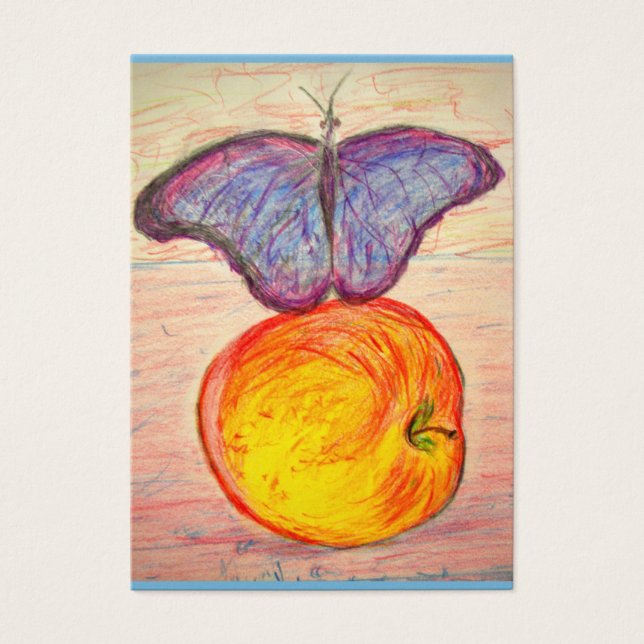 Butterfly en Apple Visitekaartjes (Voorkant)