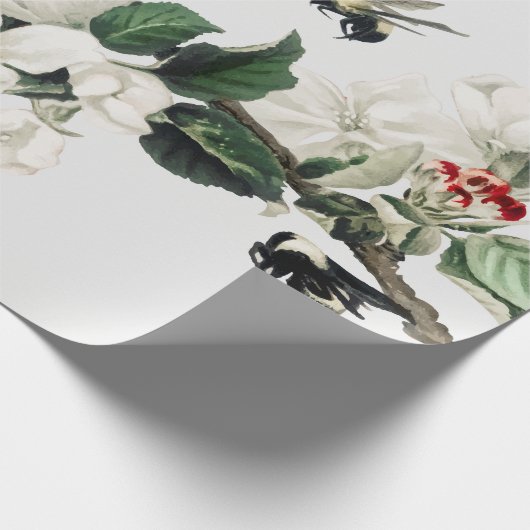 BUTTERFLY EN CHERRY BLOSSON Wrapping Paper Cadeaupapier (Hoek)