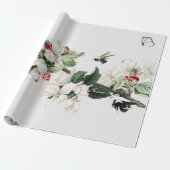 BUTTERFLY EN CHERRY BLOSSON Wrapping Paper Cadeaupapier (Uitgerold)