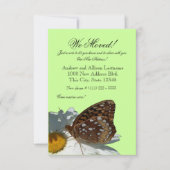 Butterfly en Daisy nieuwe adresaankondiging Aankondiging (Voorkant)