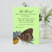 Butterfly en Daisy nieuwe adresaankondiging Aankondiging (Staand voorkant)