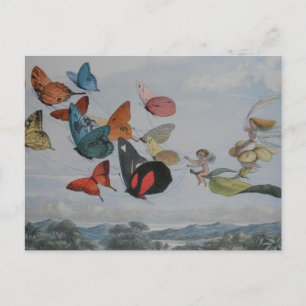 Butterfly en Fairy Queen Butterflies Fairies Briefkaart