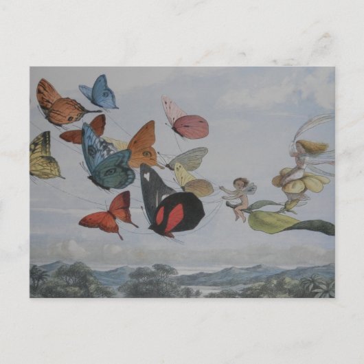 Butterfly en Fairy Queen Butterflies Fairies Briefkaart (Voorkant)