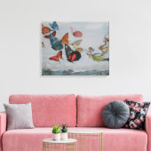 Butterfly en Fairy Queen Butterflies Fairies Canvas Afdruk (Insitu (Woonkamer))